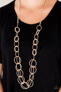 Elegantly Ensnared - Gold-Paparazzi Accessories
