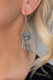 Fabulously Feathered - Silver earring