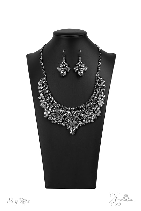 The Tina-2020-Paparazzi Exclusive Zi Collection Necklace and Matching Earring