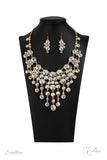 The Rosa-2020 Paparazzi Exclusive Zi Collection Necklace and Matching Earring