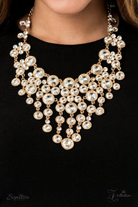 The Rosa-2020 Paparazzi Exclusive Zi Collection Necklace and Matching Earring