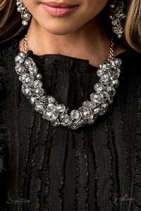 The Haydee-2020 Paparazzi Exclusive Zi Collection Necklace and Matching Earring