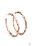 Asymmetrical Attitude - Copper Earring
