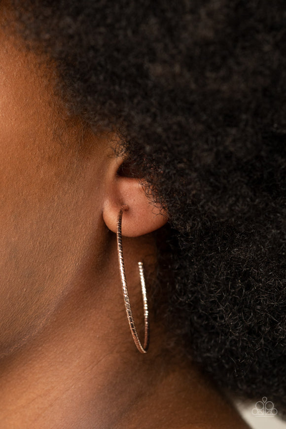 Inclined To Entwine - Rose Gold Earring